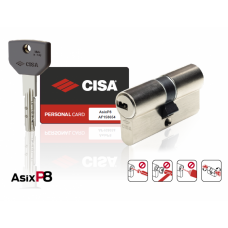 CISA ΚΥΛΙΝΔΡΟΣ ASIX P8 80mm(30X50) NICKEL (5+1 ΚΛΕΙΔΙΑ)
