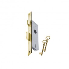 ΚΛΕΙΔΑΡΙΑ  ΧΩΝΕΥΤΗ ΜΕΣΟΠΟΡΤΑΣ 40MM ΜΕ 2 ΚΛΕΙΔΙΑ ΧΡΥΣΟ 80140  DOMUS