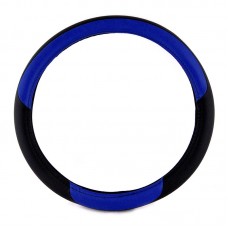 ΚΑΛΥΜΜΑ ΤΙΜΟΝΙΟΥ 36cm ΔΕΡΜΑ - ΜΑΥΡΟ/ΜΠΛΕ