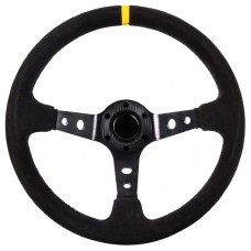 ΤΙΜΟΝΙ ΒΑΘΥ SUEDE ΒΑΘΥΚΩΝΟ 35cm - ΜΑΥΡΟ/ΚΙΤΡΙΝΟ