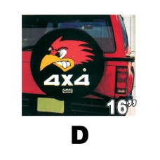 ΡΕΖΕΡΒΑΣ ΚΑΛΥΜΜΑΤΑ JEEP 15&#8243;- 16&#8243; - 16"-D-ΑΕΤΟΣ ΚΟΚΚΙΝΟ