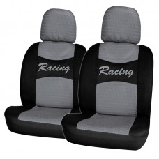 ΚΑΛΥΜΜΑΤΑ ΜΠΡΟΣΤΙΝΑ RACING 2 ΤΕΜ - ΜΑΥΡΟ/ΓΚΡΙ