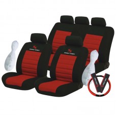 ΚΑΛΥΜΜΑΤΑ ΣΕΤ SPORT SERIES 12 ΤΜΧ - ΜΑΥΡΟ/ΚΟΚΚΙΝΟ