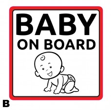 ΣΗΜΑ ΜΩΡΟ ΣΤΟ ΑΥΤΟΚΙΝΗΤΟ 12.5&#215;12.5cm - B