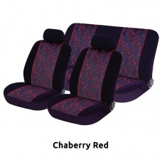 ΚΑΛΥΜΜΑΤΑ ΣΕΤ Α&#8217; ΠΟΙΟΤΗΤΑ VELOUR-JACQUARD 6 ΤΜΧ - Chaberry Red