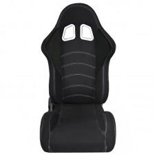 ΚΑΘΙΣΜΑ RACE ΑΝΑΚΛΙΝΩΜΕΝΟ ΥΦΑΣΜΑΤΙΝΟ - ΜΑΥΡΟ-ΑΡΙΣΤΕΡΟ