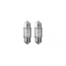 ΛΑΜΠΕΣ LED FESTOON 12V ΜΠΛΕ - 2 ΤΕΜ 10x31mm