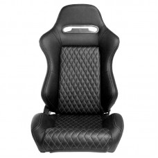 ΚΑΘΙΣΜΑ ΑΓΩΝΙΣΤΙΚΟ ΔΕΡΜΑΤΙΝΗ LUXURY - ΜΑΥΡΟ-ΔΕΞΙ