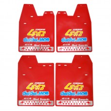 ΛΑΣΠΩΤΗΡΕΣ SUV 48x36cm 4ΤΜΧ - 4WD ΚΟΚΚΙΝΟ