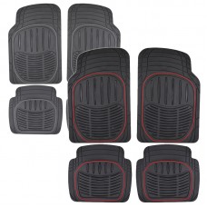 ΠΑΤΑΚΙΑ ΣΕΤ STRIPE 4 ΤΜΧ - ΜΑΥΡΟ/ΚΟΚΚΙΝΗ ΡΙΓΑ