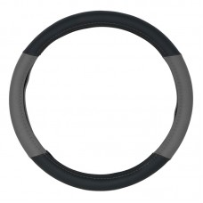 ΚΑΛΥΜΜΑ ΤΙΜΟΝΙΟΥ DOUBLE C 38cm - ΜΑΥΡΟ/ΓΚΡΙ