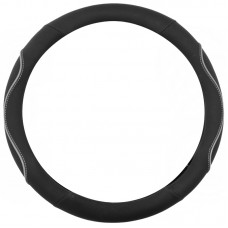 ΚΑΛΥΜΜΑ ΤΙΜΟΝΙΟΥ WAVY 38cm - ΜΑΥΡΟ/ΓΚΡΙ