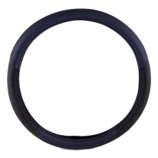 ΚΑΛΥΜΜΑ ΤΙΜΟΝΙΟΥ 39cm ΔΕΡΜΑ - ΜΑΥΡΟ/ΜΠΛΕ